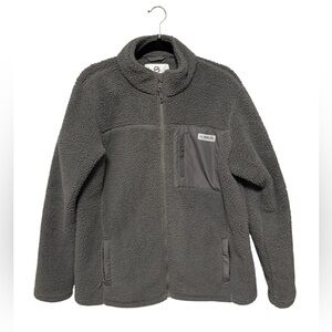 Magellan Outdoors Cozy Gray Fleece Sherpa Jacket Women’s Size: XL
